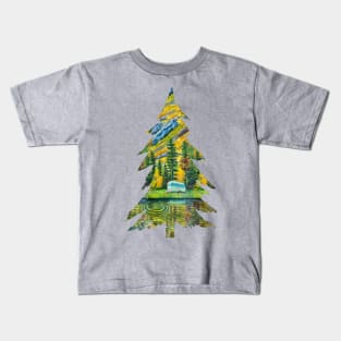 Camping in the Mountains Kids T-Shirt